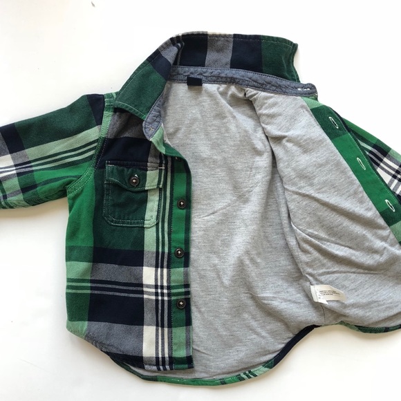 Baby Gap plaid flannel button-down - Picture 2 of 4